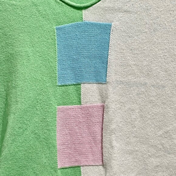 (4) Anthropologie Zaket & Plover Colorful Preppy Cotton Cashmere Comfy Sweater M - Picture 5 of 8